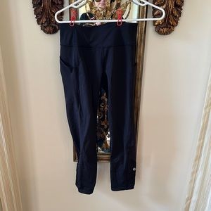 Lululemon black xs leggings shorter than leggings